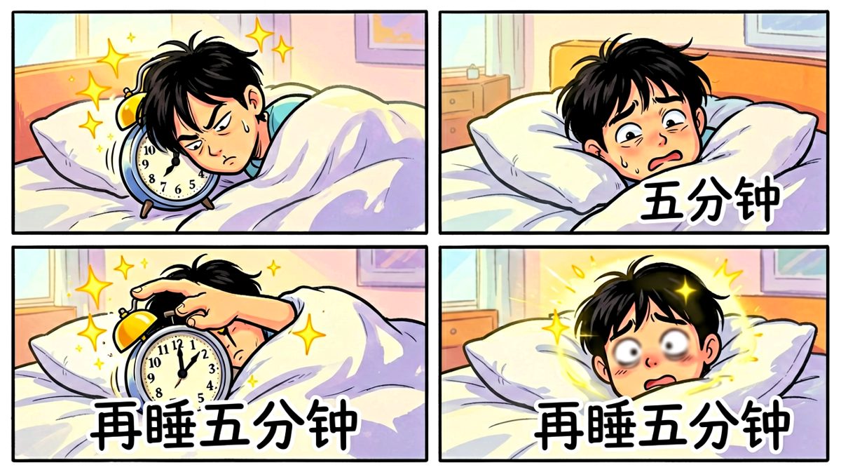 闹钟响了？不存在的，我的身体自带关闭功能。