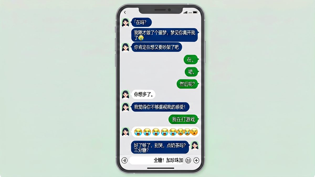 「我在打游戏」的反转让所有情绪白费，全糖奶茶才是真爱
