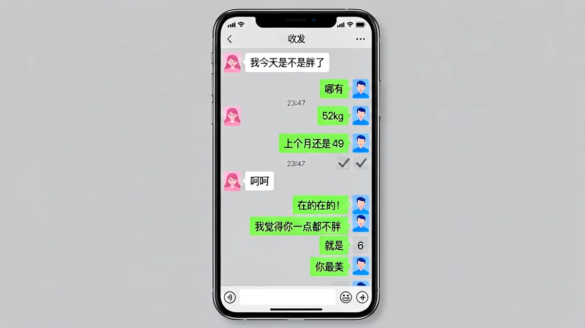 从秒回变成'在的在的'，体重才是感情的试金石。