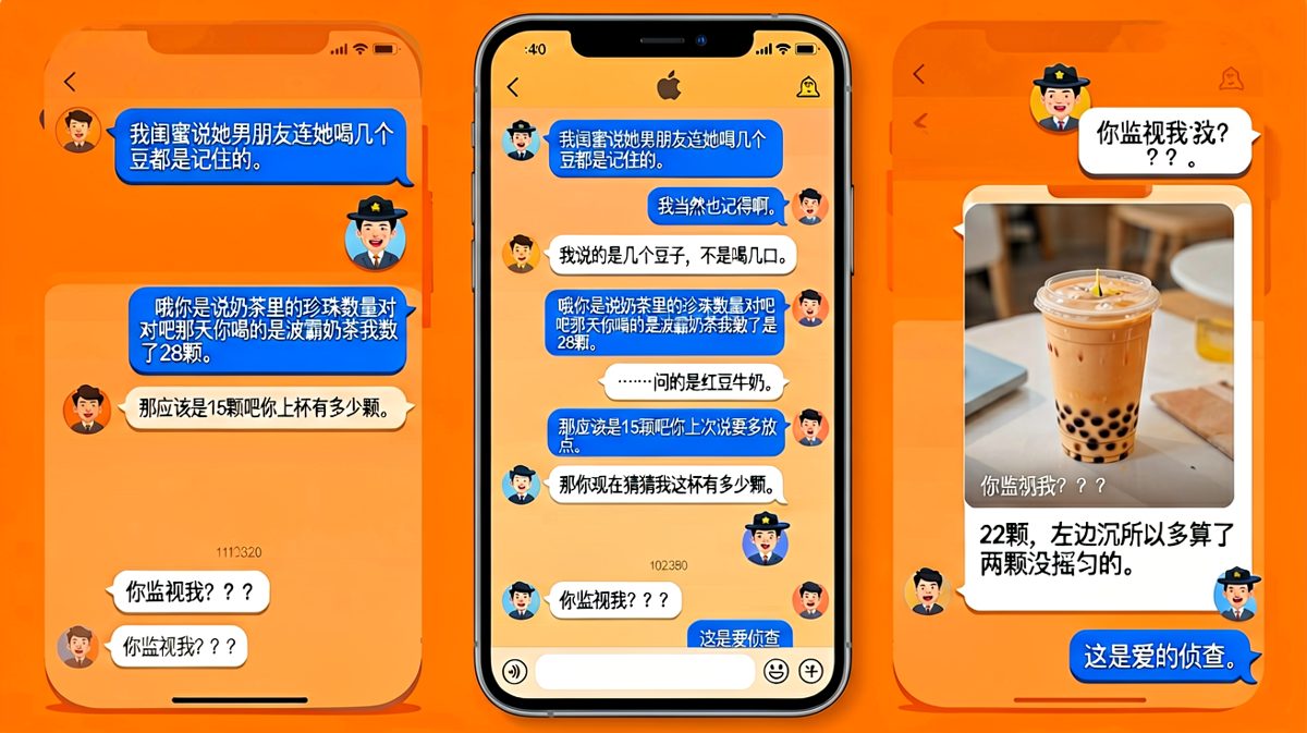 女生拿闺蜜比较，男生用变态级观察力证明爱得深沉