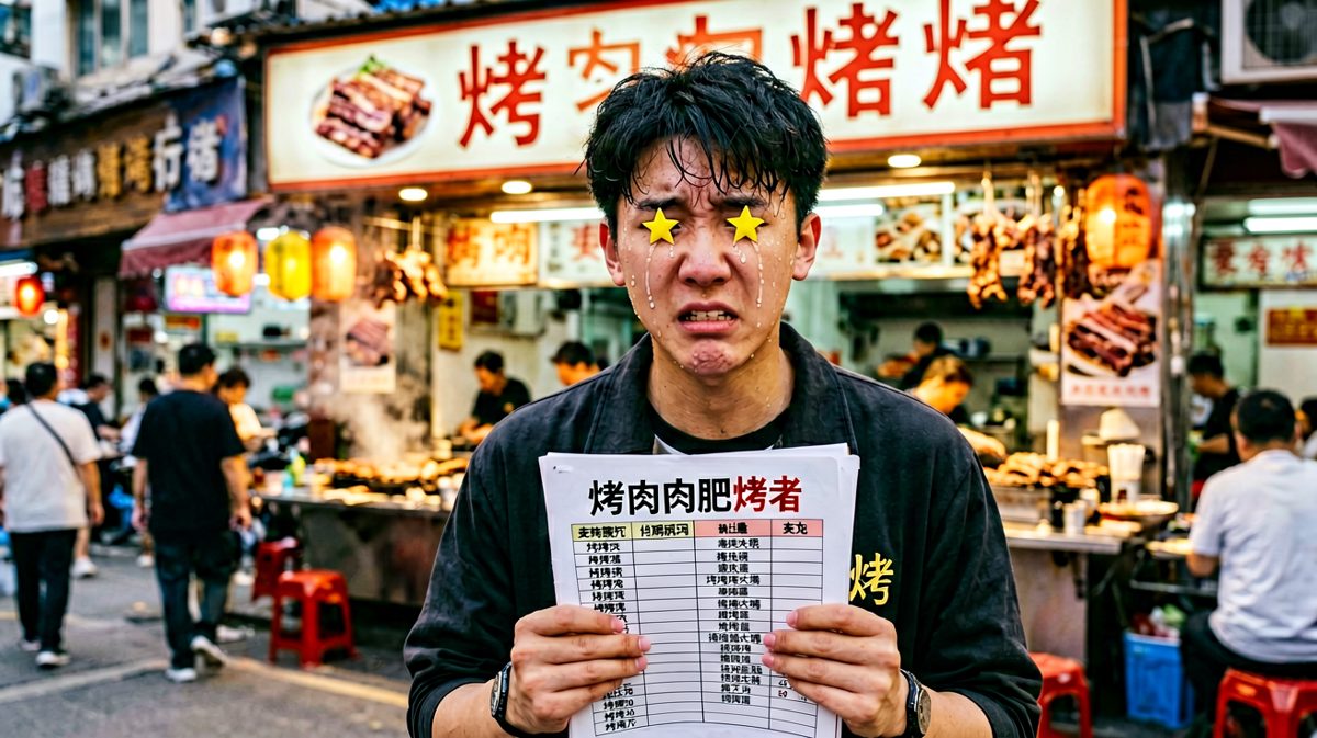 路边的烤肉，真香……