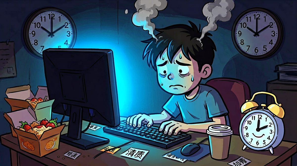 凌晨赶工，小明与闹钟达成和平协议