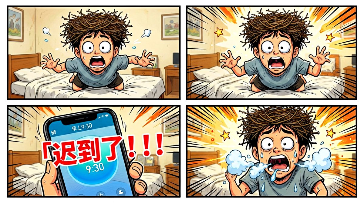 一看时间：完了，迟到两小时！