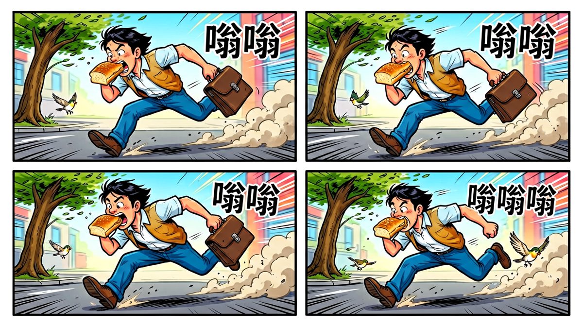 以百米冲刺的速度前往公司