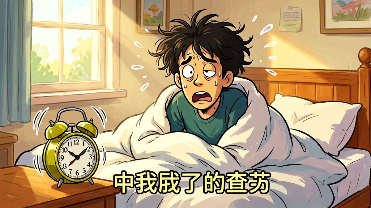 闹钟响了——我起来了！