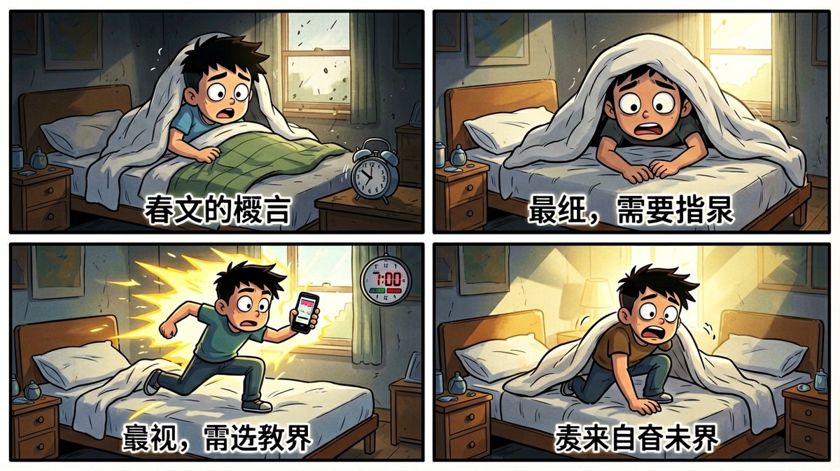 原来是周末——一个箭步退回被窝，永不相见。