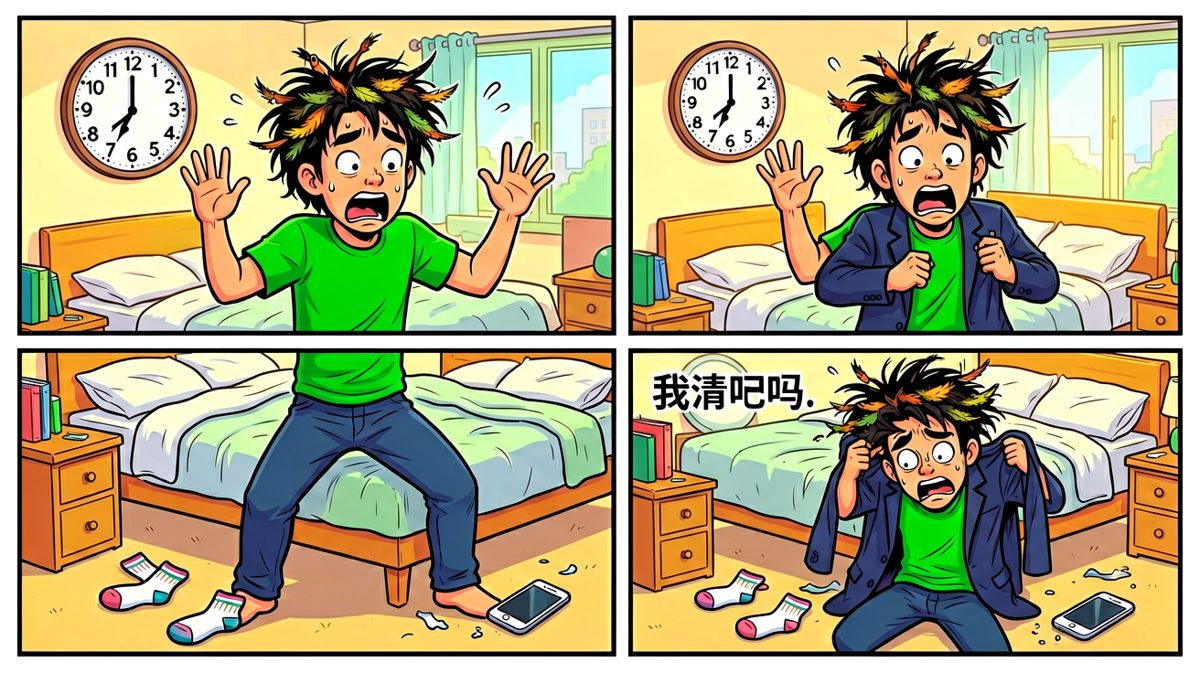 七点一刻！灾难性的惊醒！
