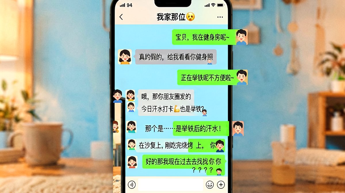 健身房借口被当场拆穿