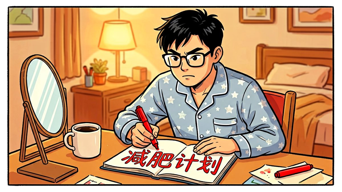 立下Flag：今天开始，我要瘦成一道闪电！