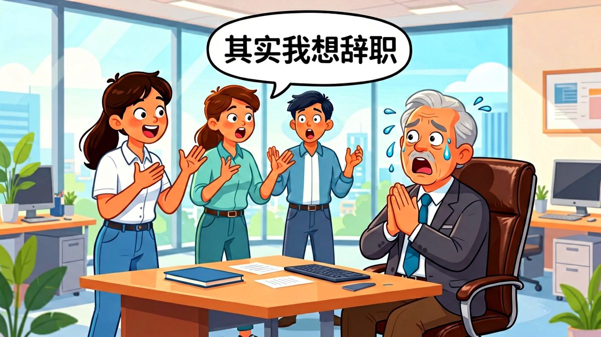 员工说要辞职，老板竟然感动到哭