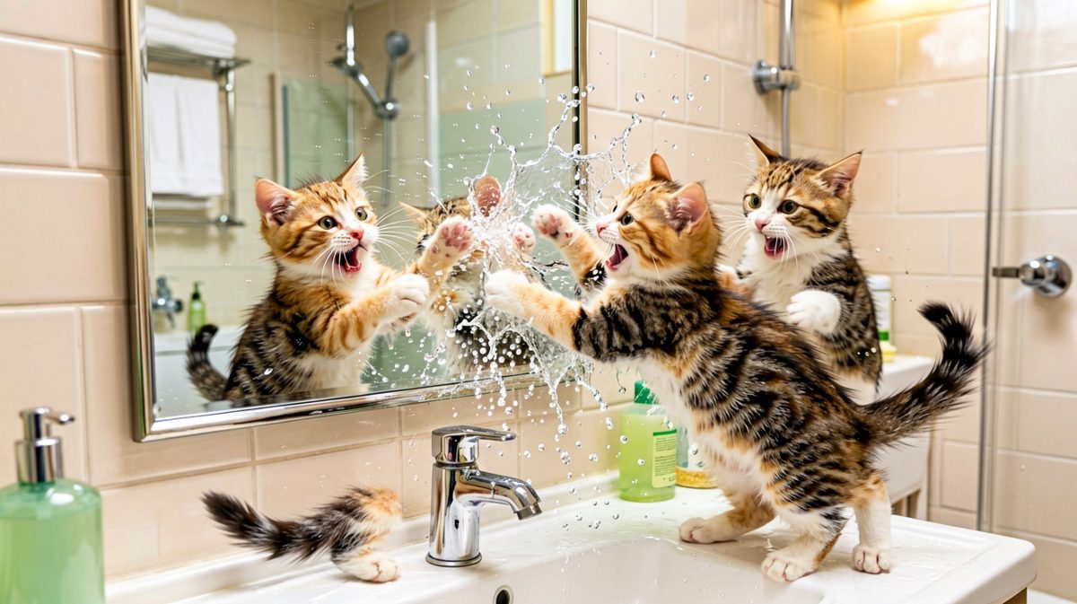 哪来的野猫！看本喵教训你！……等等那好像是我？