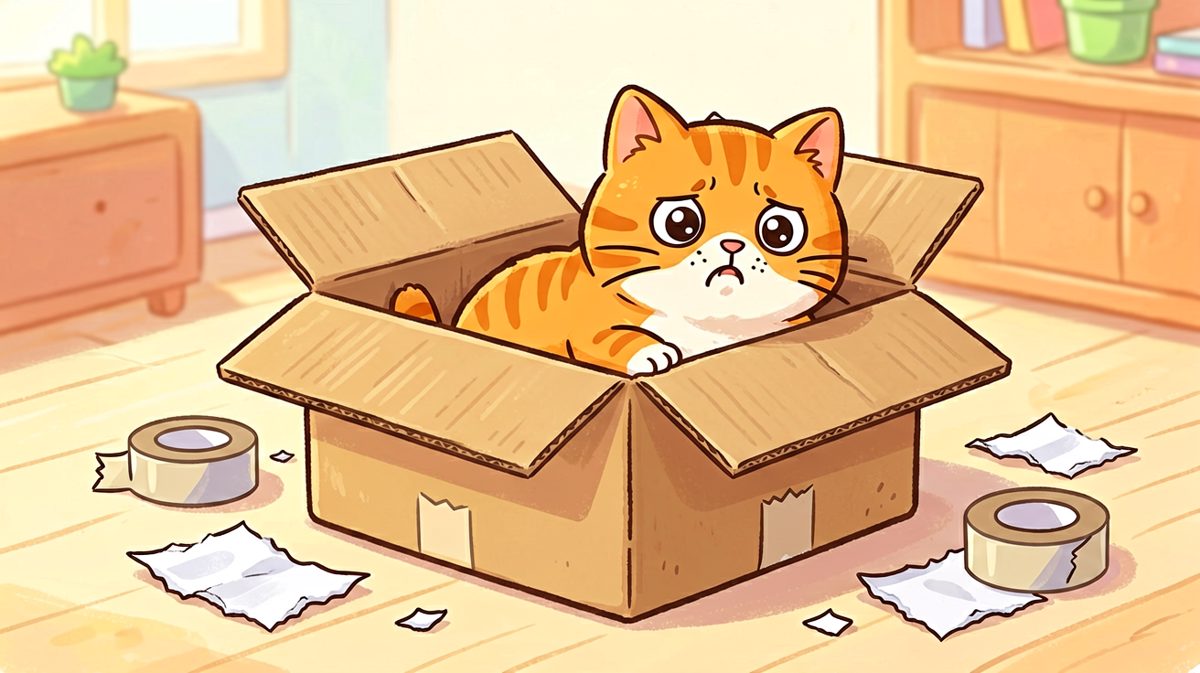 猫：只要我够努力，小箱子也能变成大床。