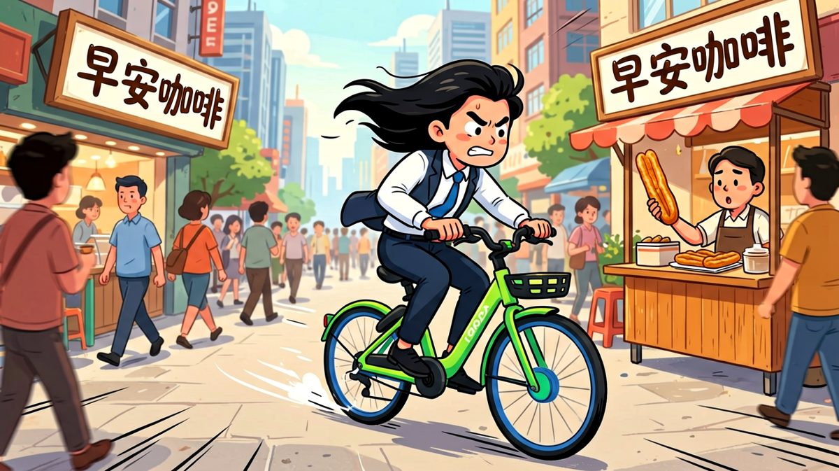 冲啊！绝对不能迟到！