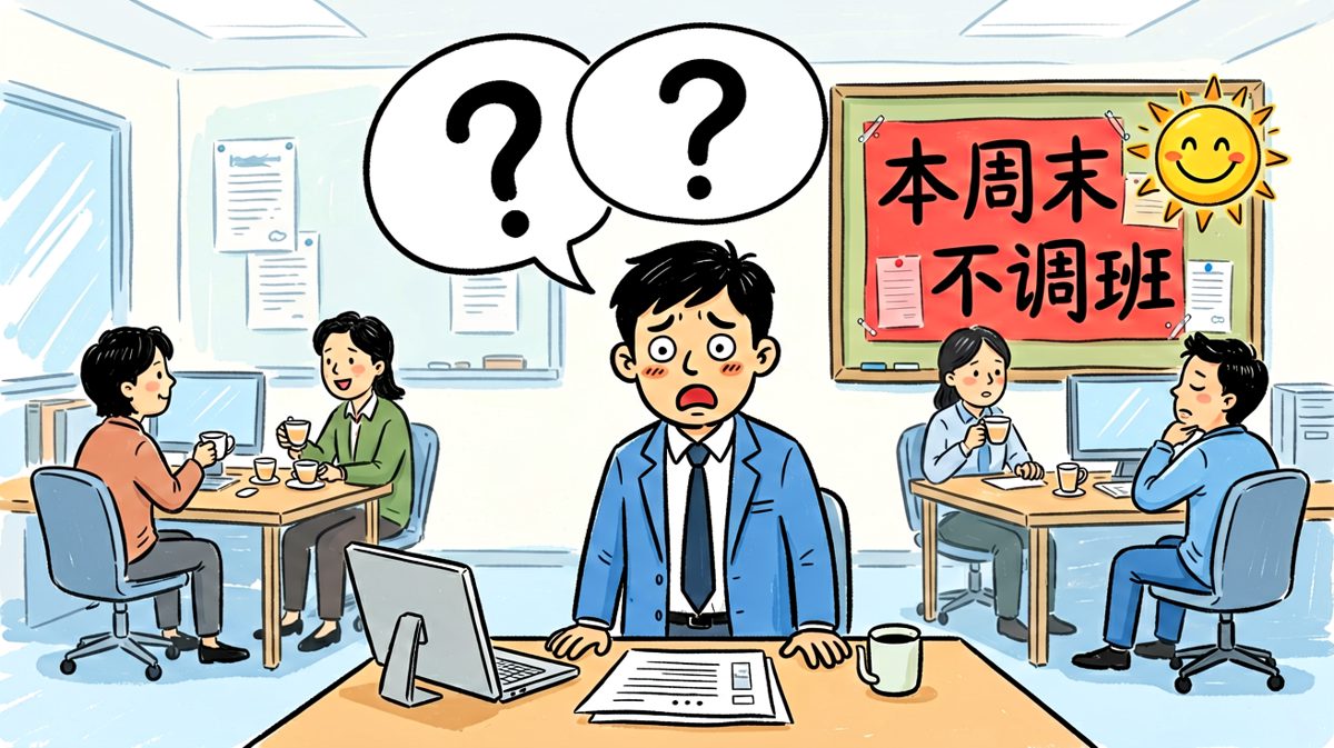 到了公司才想起来——今天是周六。