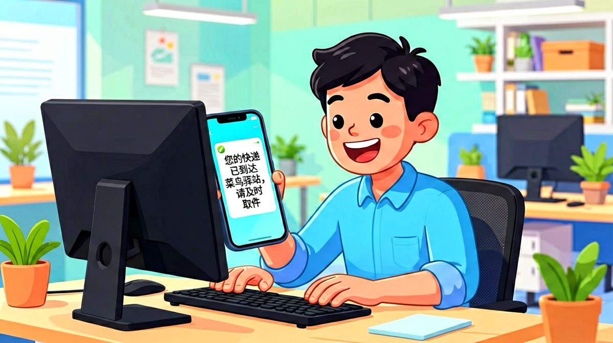 收到快递通知，主角眼睛放光