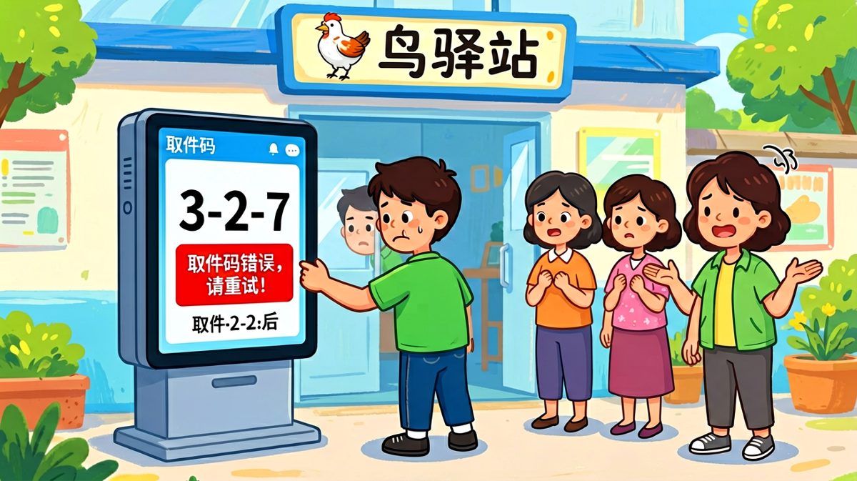 取件码输错三次，全场尴尬