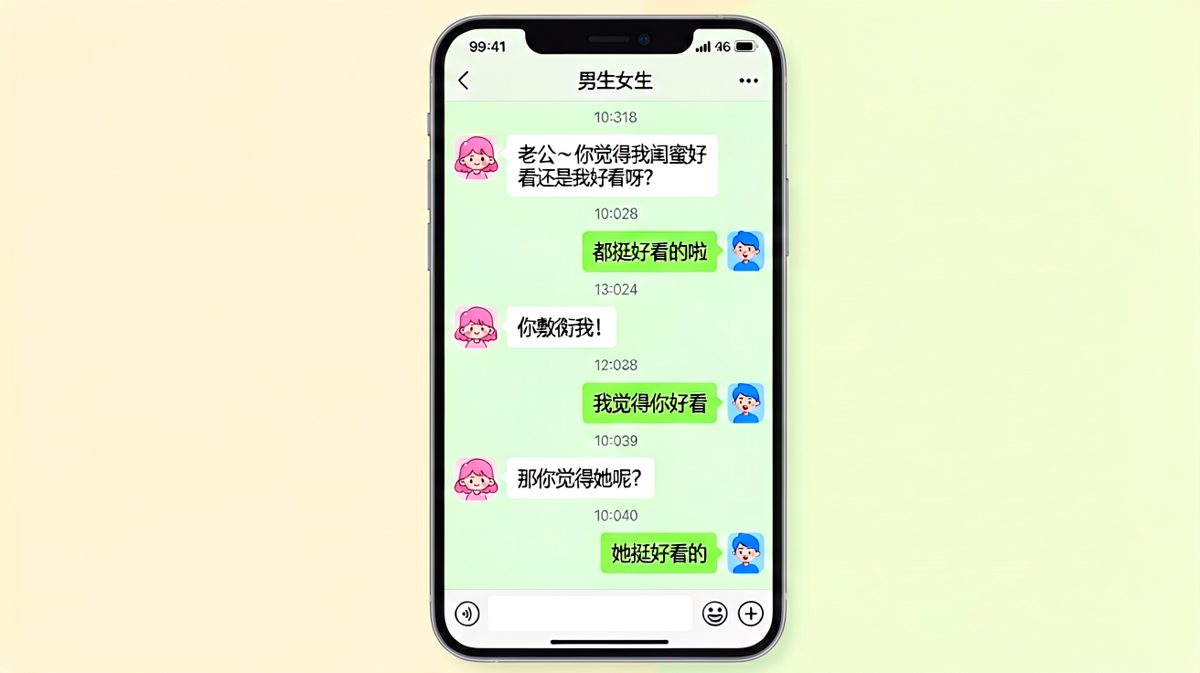 闺蜜颜值测试，直男爸爸翻车现场