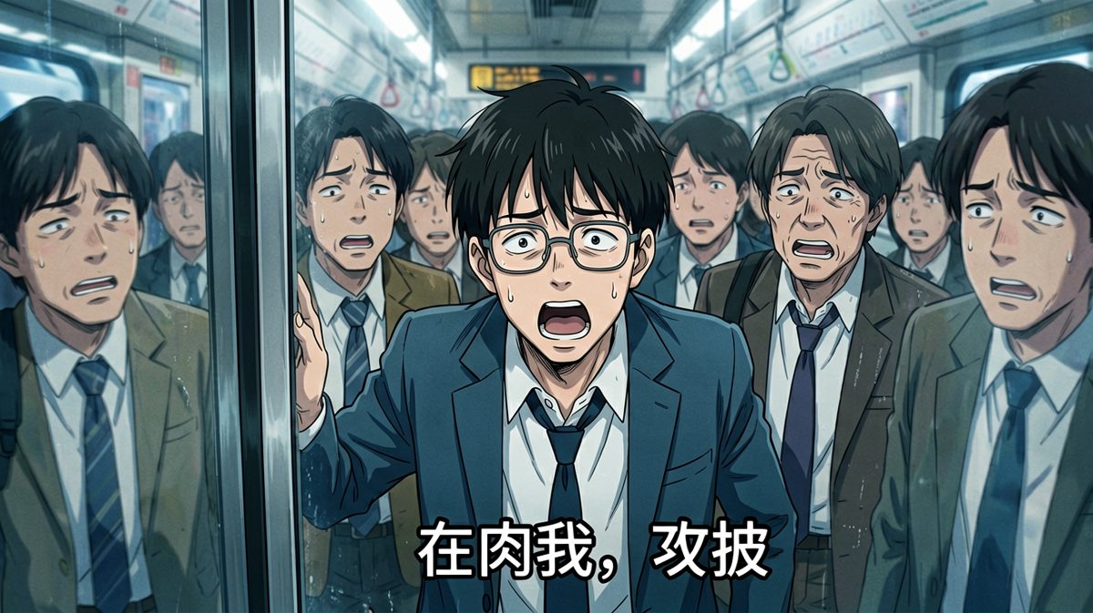 早高峰的地铁，全靠一身正气……