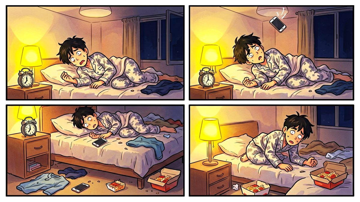 深夜躺平，灵魂出窍