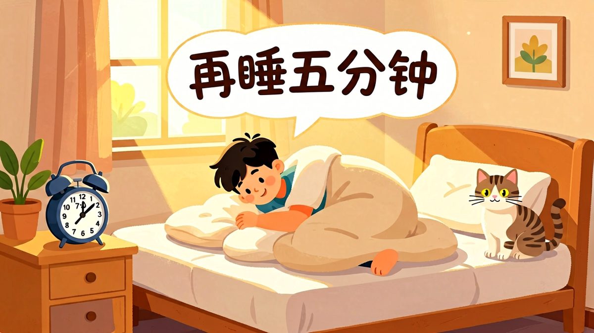 闹钟响了，但我和被子已经签订终身协议。