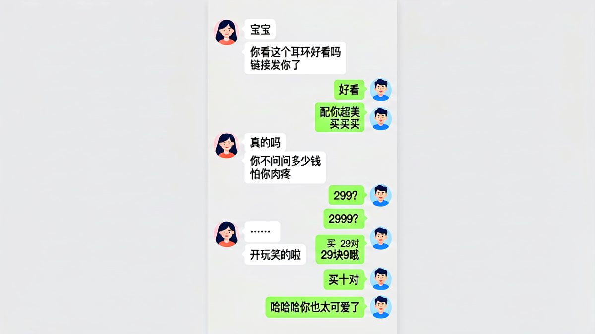 男朋友嘴上心疼钱包，但出手从不犹豫。