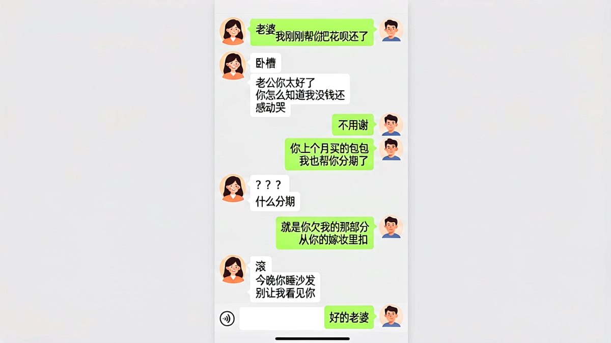 还花呗是假，算账是真，扎心了老铁。
