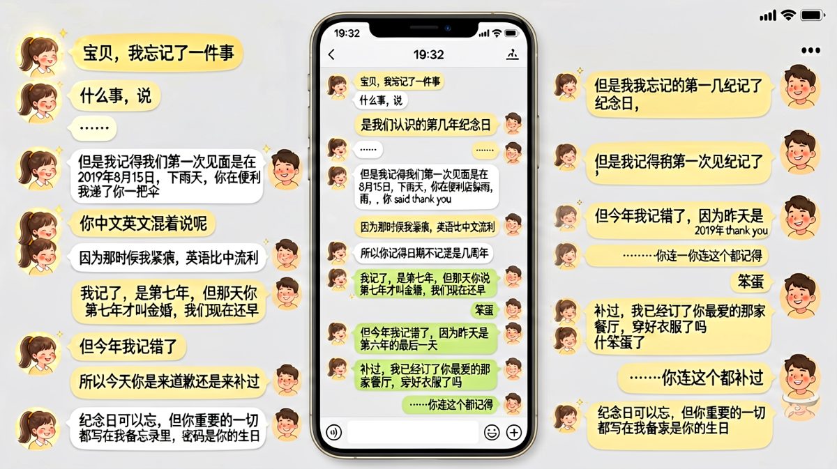 记错纪念日，但记得你的一切