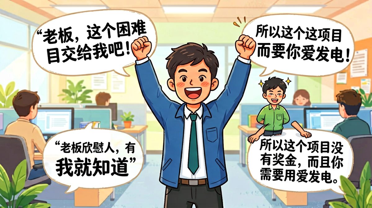老板夸完有担当，立刻用'爱发电'代替奖金。