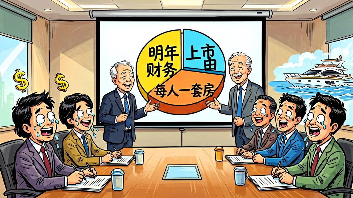 老板画的饼，员工吃得香，谁也不知道饼在哪。
