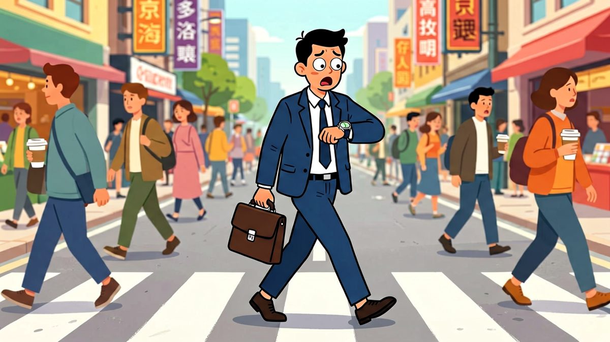 走到半路，主人公突然意识到不对劲……