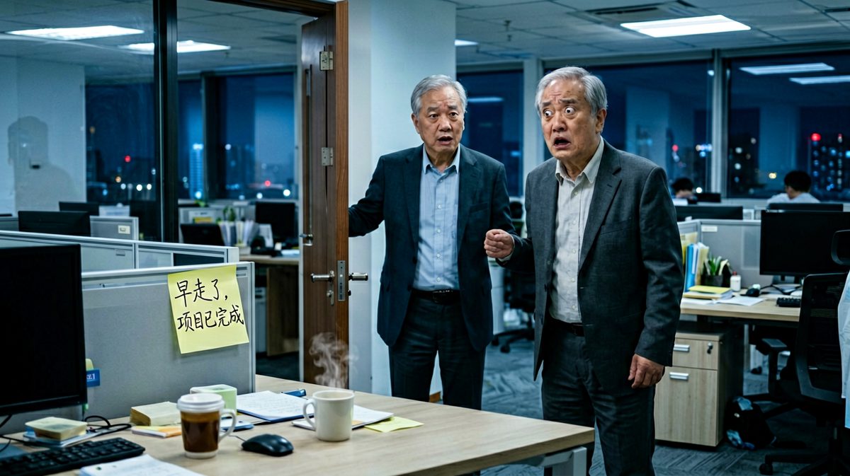 老板表扬敬业，员工早已开溜