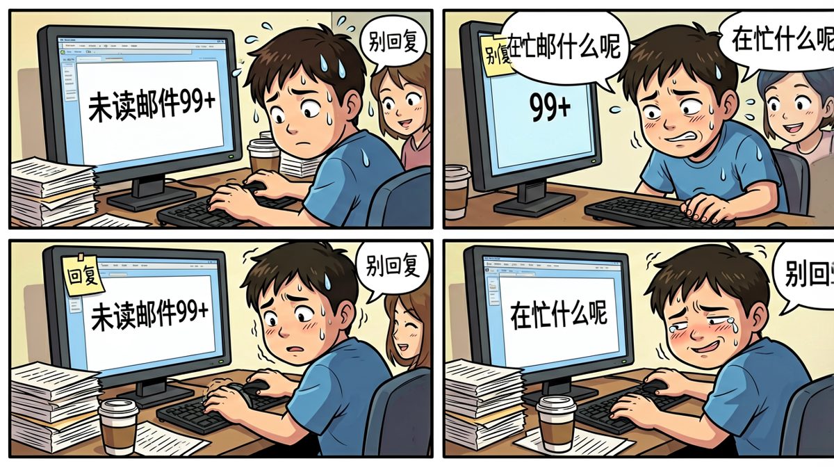 面对99+未读邮件的绝望