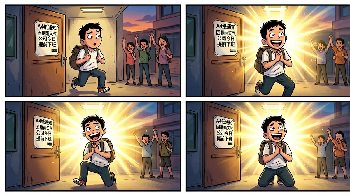 意外提前下班的狂喜结局