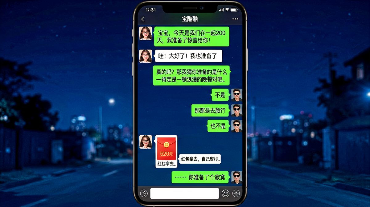 精心准备的200天纪念，对方连准备都懒得准备