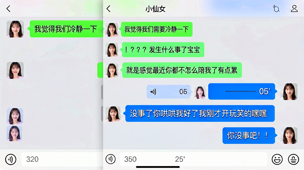 女生版'我们需要谈谈'的后半场反转