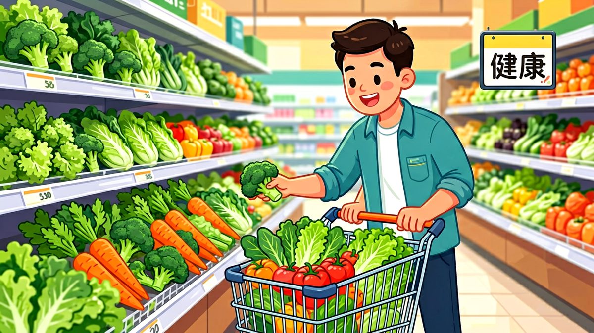 精心挑选健康食材，感觉已经瘦了五斤