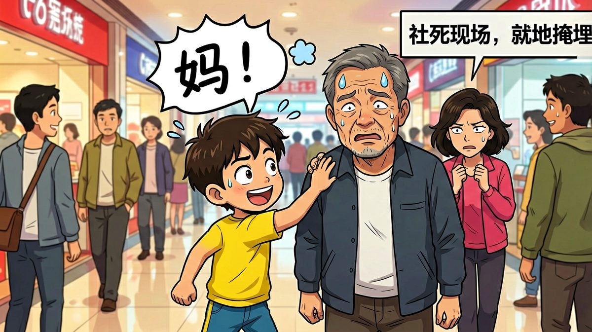 认错人的社死瞬间，尴尬到想当场挖个洞钻进去。