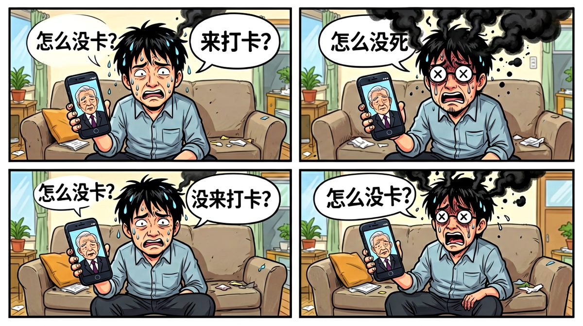老板视频突袭：今天不来打卡扣工资——彻底破防