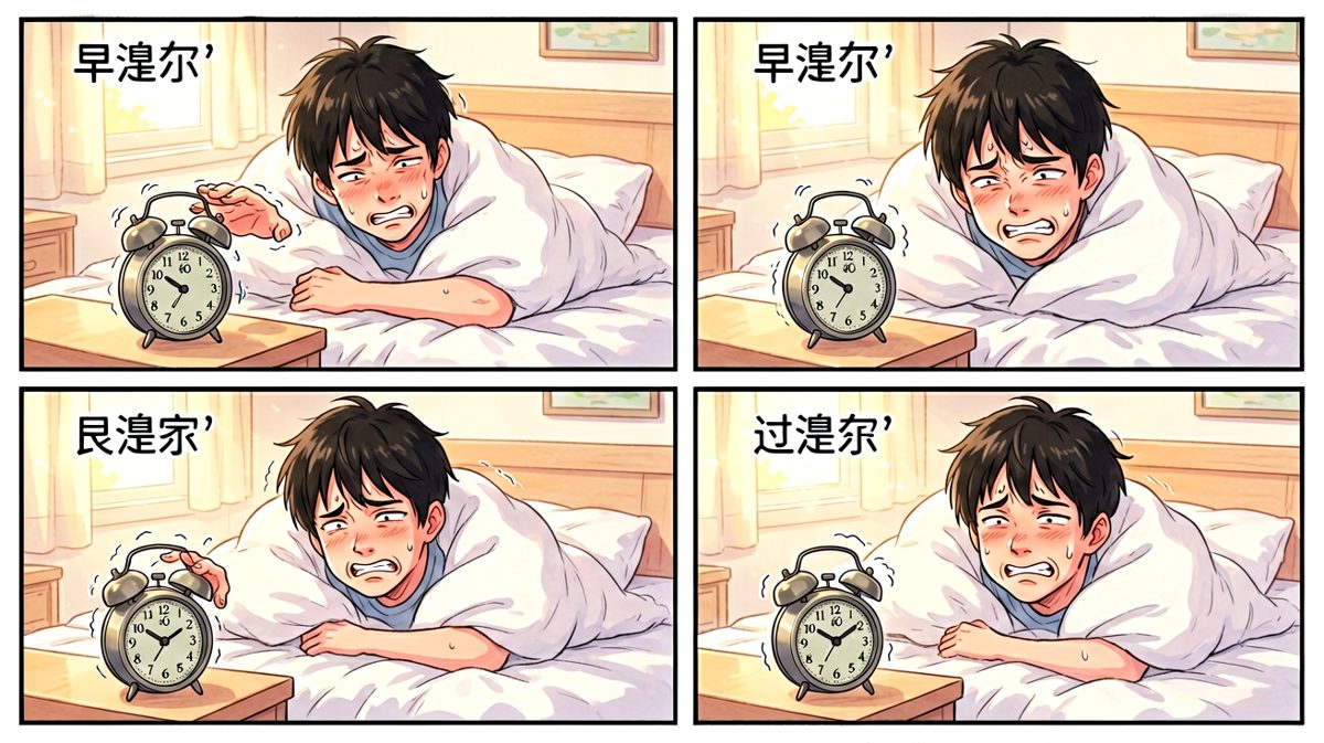 闹钟响起，生死搏斗