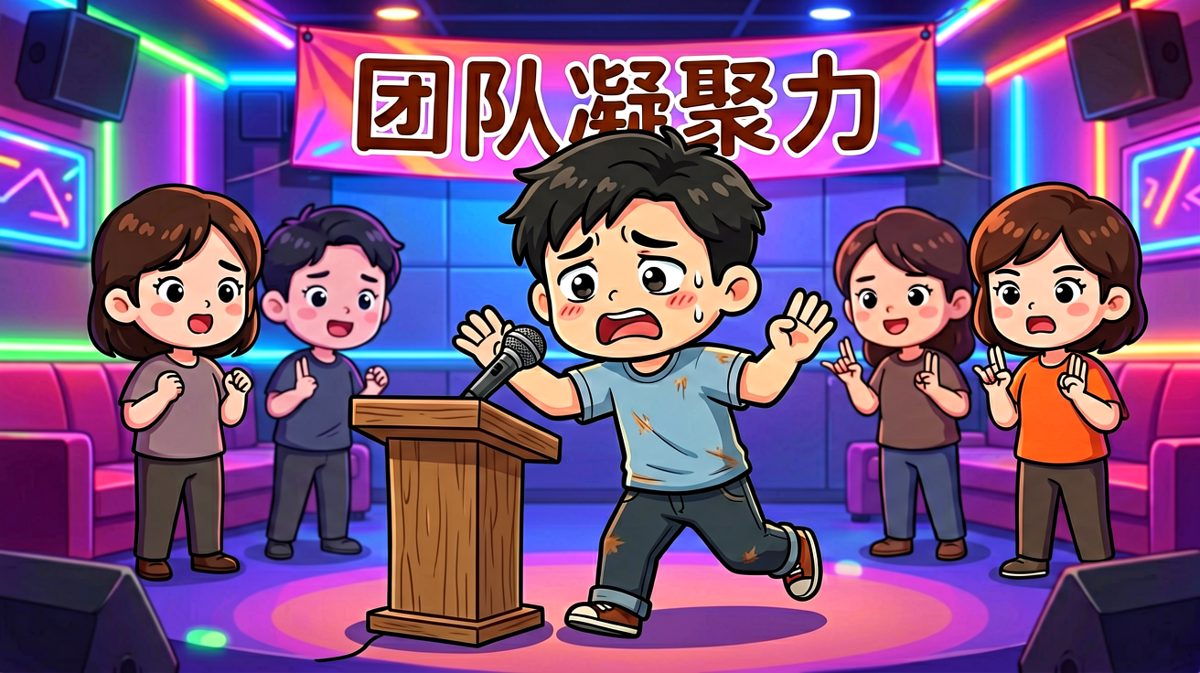 团建：请选择一首歌 我：能不能选择装死