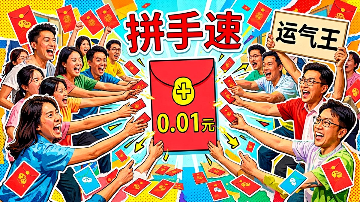 群里抢红包我的手：已经尽力了 运气：不，你没有