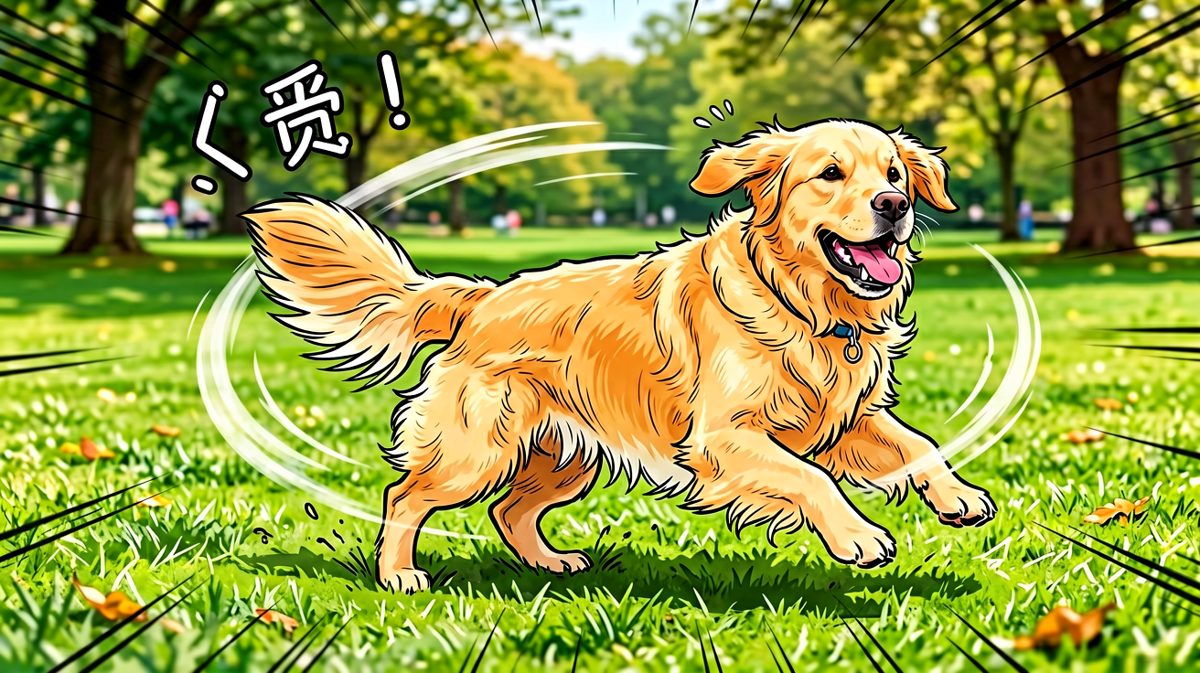 狗：我今天就要抓住这个讨厌的尾巴！