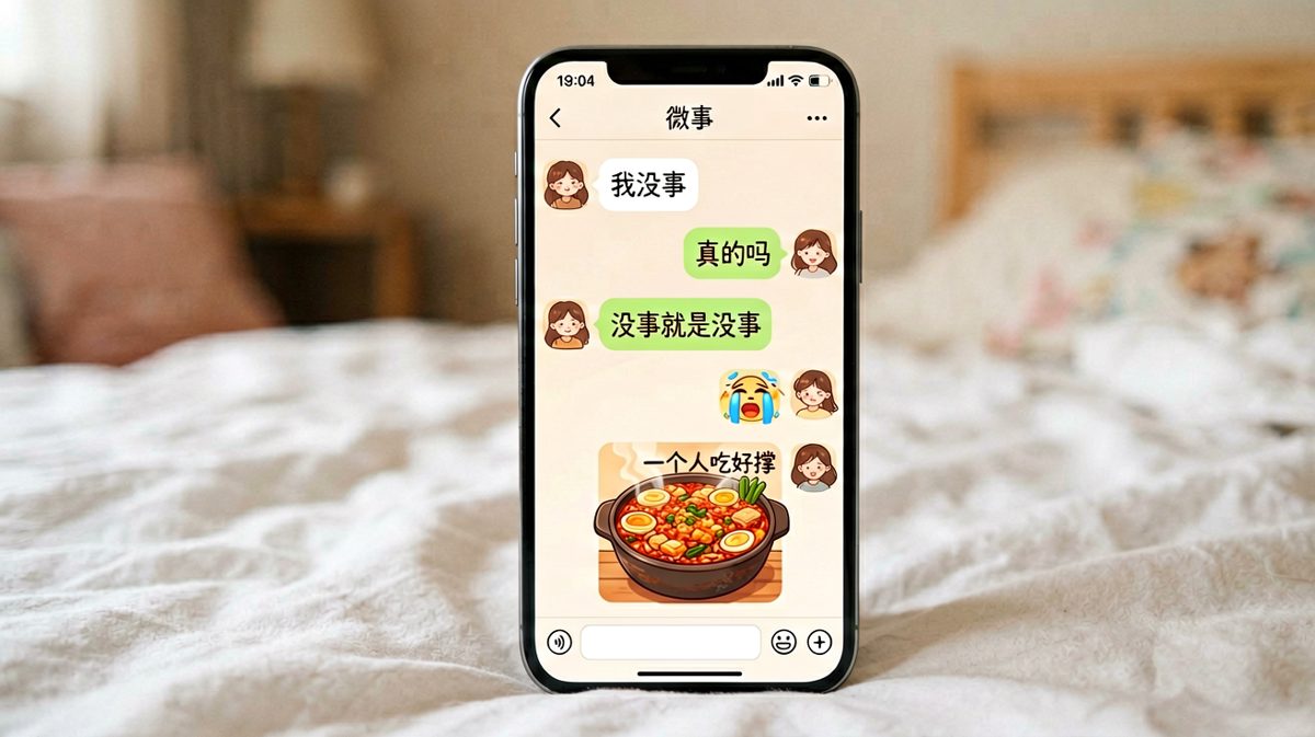 女生嘴上说没事，背地吃独食，男生破防现场