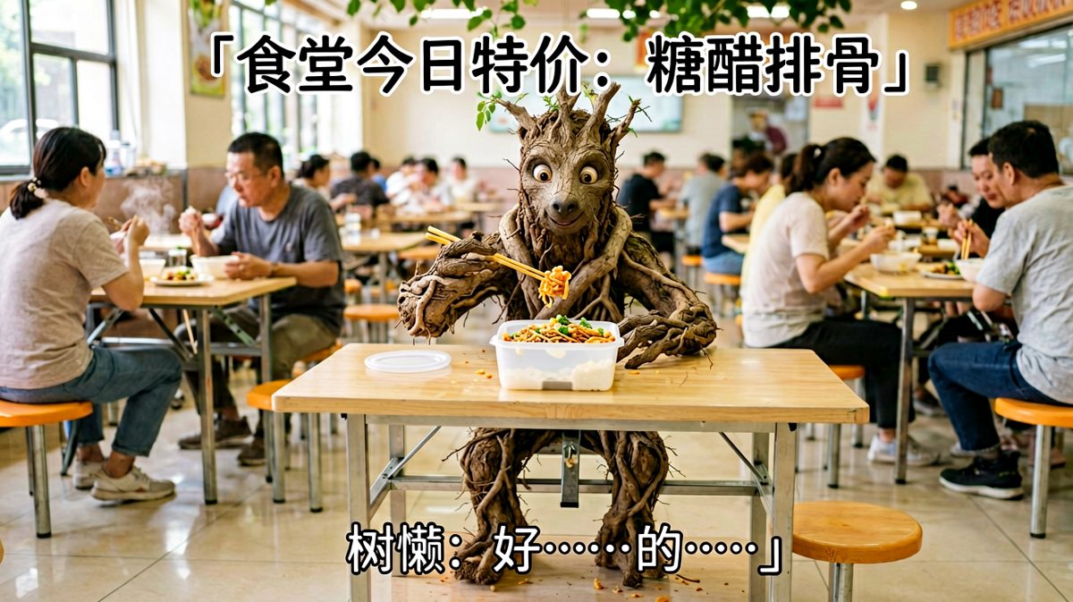 叫树懒吃饭，吃完自己都饱了。