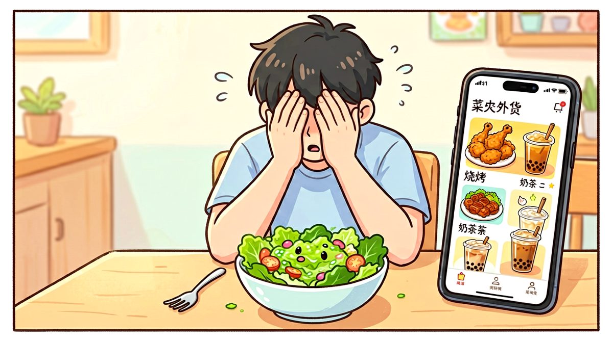坚持了十分钟，终于败给了外卖软件