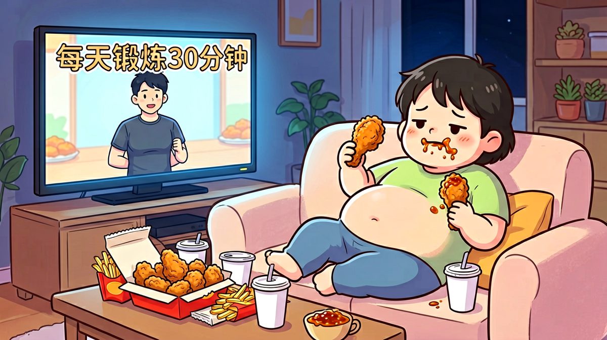 减肥计划结束：先吃饱了明天再减