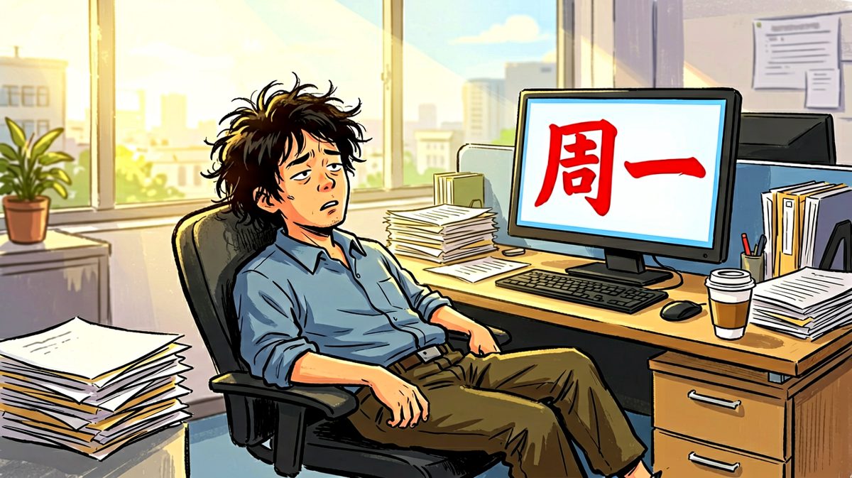 周一的我，身体还在，灵魂已离职