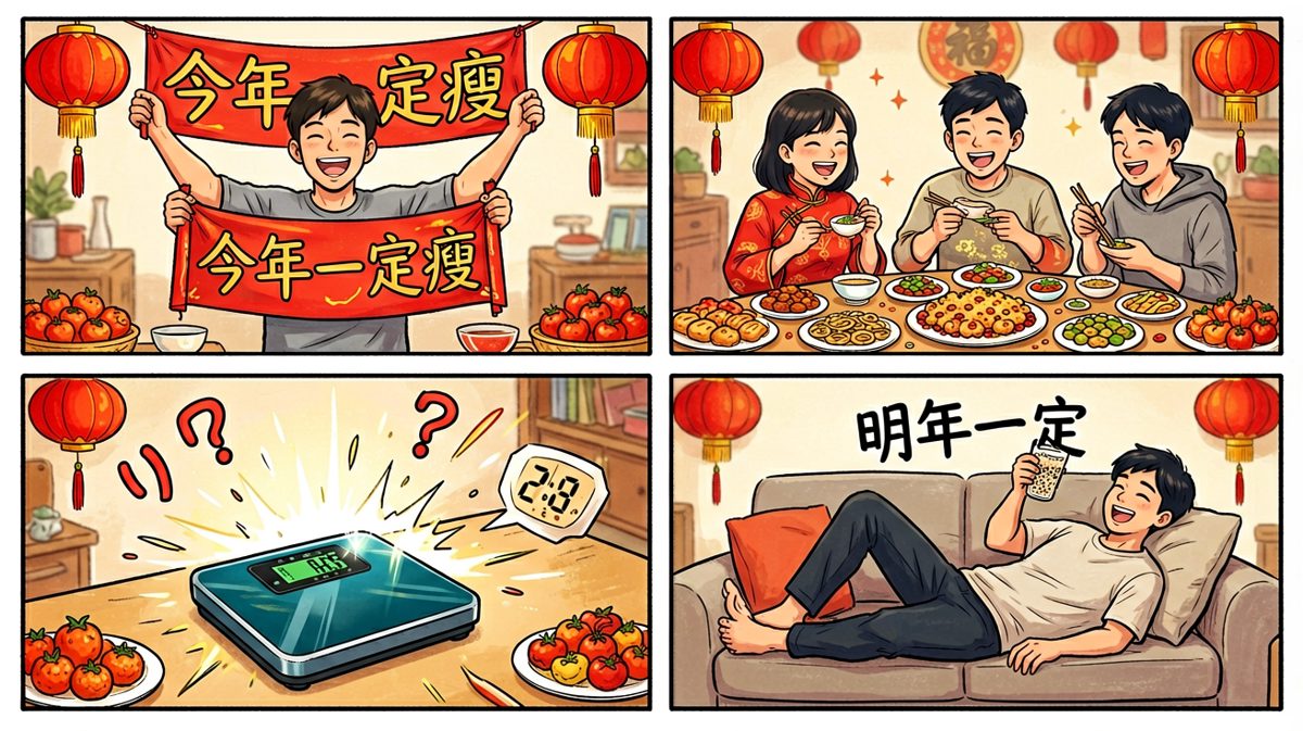 新年flag：年年立，年年倒。