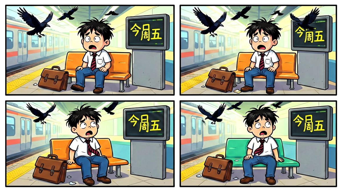 小明：等等……今天不是周末吗？