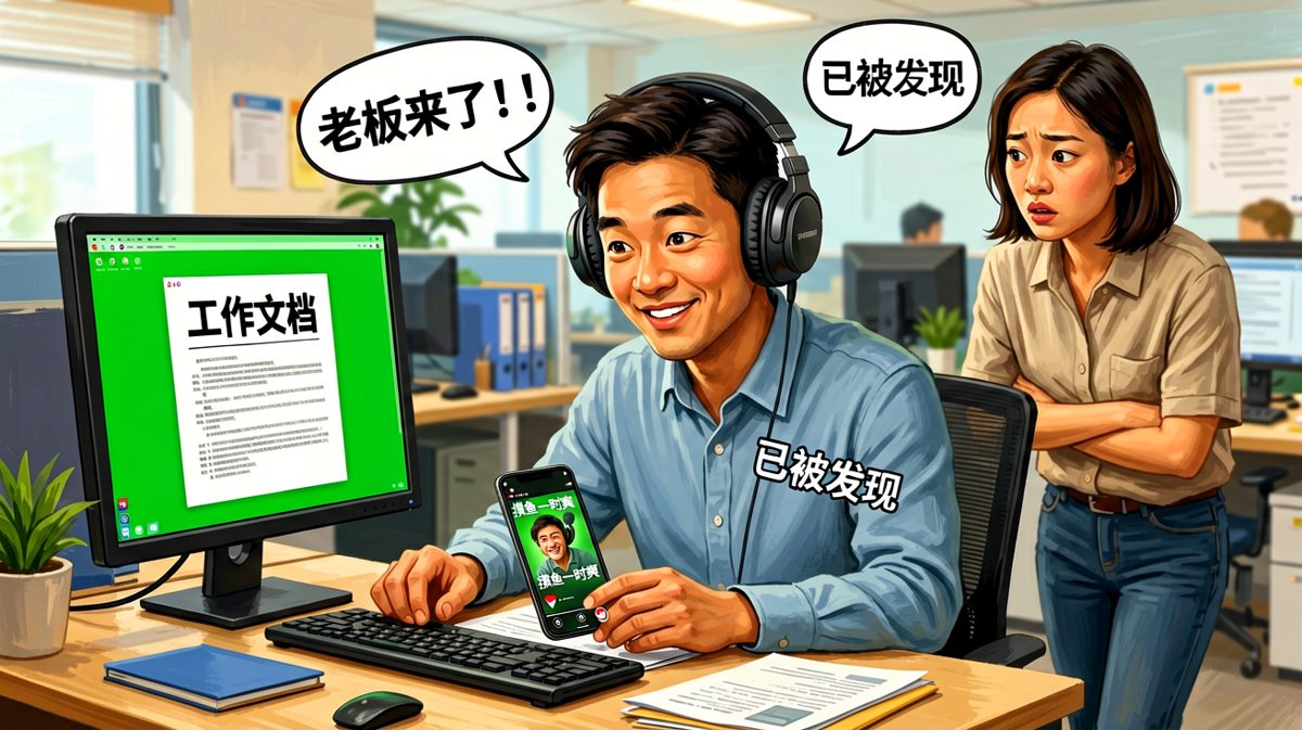 摸鱼的最高境界：表面兢兢业业，内心早已环游世界
